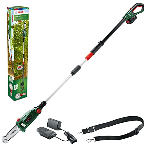 Bosch Home and Garden Akku Hochentaster UniversalChainPole 18 (Akku, Ladegerät, Karton, 18 Volt System, 2,5 Ah)